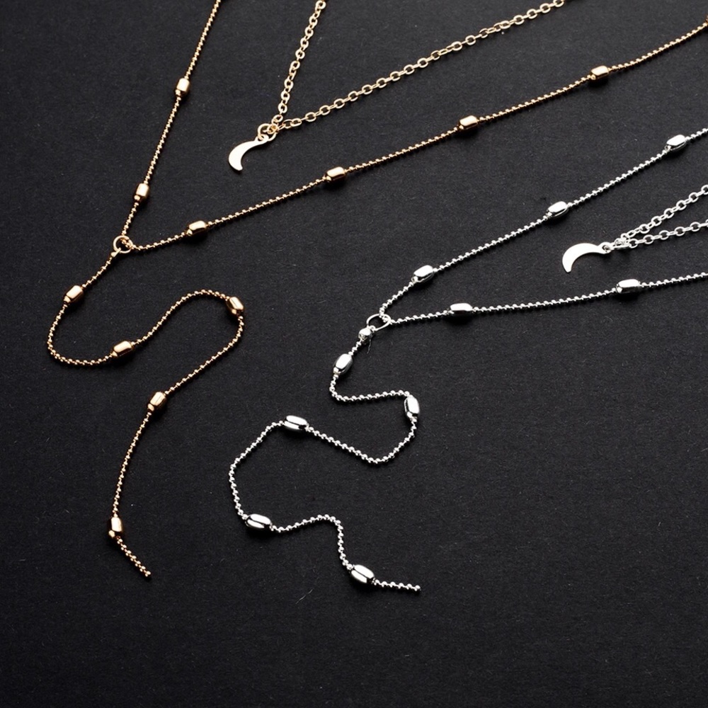 Dainty Boho Moon Necklace - Picture 5 of 5
